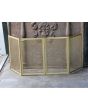 French Fireplace Screen made of Brass, Iron mesh 