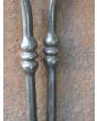 Victorian Fire Tongs made of Wrought iron, Brass 