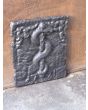 Rod of Asclepius Fireback made of Cast iron 