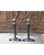 Victorian Rests Fire Irons made of Wrought iron, Brass 