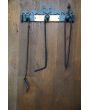 Antique Wall Hanging Fireplace Tools made of Wrought iron, Brass 
