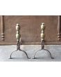 Louis XIII Andirons | Landiers made of Wrought iron, Bronze 