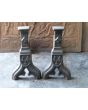 Antique Fireplace Andirons made of Cast iron 