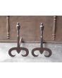 Hand-Forged Andirons made of Wrought iron 