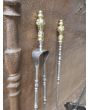 Grandry Fils Fire Tools made of Cast iron, Wrought iron, Polished brass 