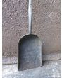 Antique French Fire Shovel made of Wrought iron, Brass 