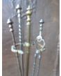 Polished Steel Fire Irons made of Brass, Polished steel 