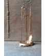 Napoleon III Fireplace Tools made of Brass, Copper 