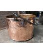 Polished Copper Log Basket made of Wrought iron, Polished copper 