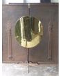 Polished Brass Fire Screen made of Wrought iron, Polished brass 