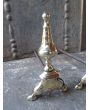 Louis XIV Fire Dog made of Wrought iron, Polished brass 