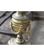 French Fire Basket made of Wrought iron, Polished brass 