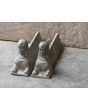 Sphinx Andirons made of Cast iron 