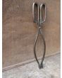 Antique Dutch Fire Tongs made of Wrought iron 