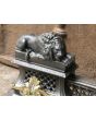French Fireplace Fender made of Cast iron, Wrought iron, Brass 
