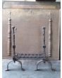 Antique Fireplace Andirons made of Wrought iron 