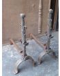 Antique Fireplace Andirons made of Wrought iron 