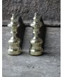 Napoleon III Fire Dogs made of Cast iron, Polished brass 