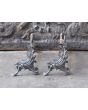 Louis XV Style Andiron made of Wrought iron, Brass 