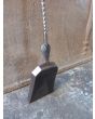 Antique French Fire Shovel made of Wrought iron, Brass 