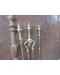 Victorian Companion Set made of Cast iron, Wrought iron, Polished brass 