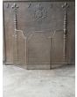 Antique French Fire Screen made of Brass, Iron mesh, Iron 