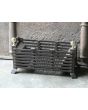 Victorian Fireplace Grate made of Cast iron, Wrought iron, Polished brass 
