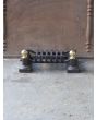 French Fire Basket made of Cast iron, Wrought iron, Polished brass 