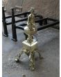 French Fire Basket made of Wrought iron, Polished brass 