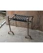 Antique Fireplace Log Grate made of Wrought iron, Bronze 