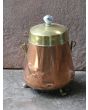 Antique Extinguishing Pot made of Brass, Copper, Stone 