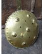 Large Antique Hot Water Bottle | Bed Pan made of Brass, Copper, Wood 