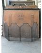 Elegant Antique Fireplace Screen made of Brass, Iron mesh, Iron 