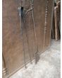 Antique French Fireplace Tools made of Wrought iron 