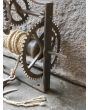 Antique Weight Roasting Jack made of Wrought iron, Wood, Rope 