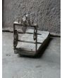 Small Antique Weight-Driven Spit Jack made of Wrought iron, Wood 