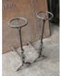 Gothic Andirons Fireplace made of Wrought iron 