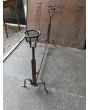 Antique Hand-Forged Andiron made of Wrought iron 