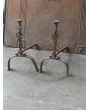 Louis XV Andirons made of Wrought iron 