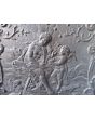Woman with Cupid Fireback made of Cast iron 
