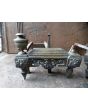 Neoclassical Fireplace Andiron made of Wrought iron, Brass 