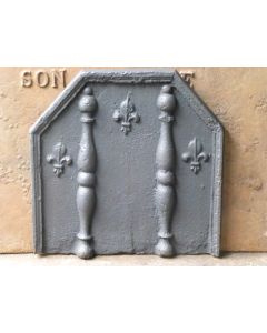 Pillars with Fleurs de Lys Fireback