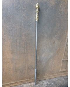 Polished Steel Fire Poker