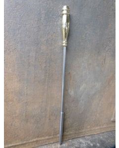 Polished Steel Fire Poker