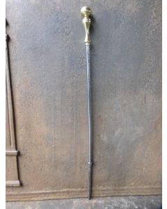 Polished Steel Fire Poker