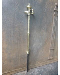 Polished Brass Fire Poker