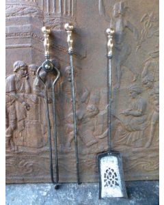 Polished Steel Fire Irons