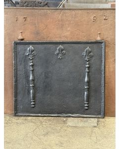 Pillars with Fleurs de Lys Fireback