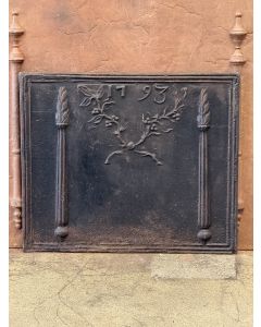 Pillars with Decoration Fireback