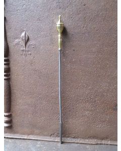 Polished Steel Fire Poker
